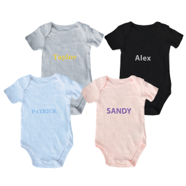 Embroidered Cotton Onesie